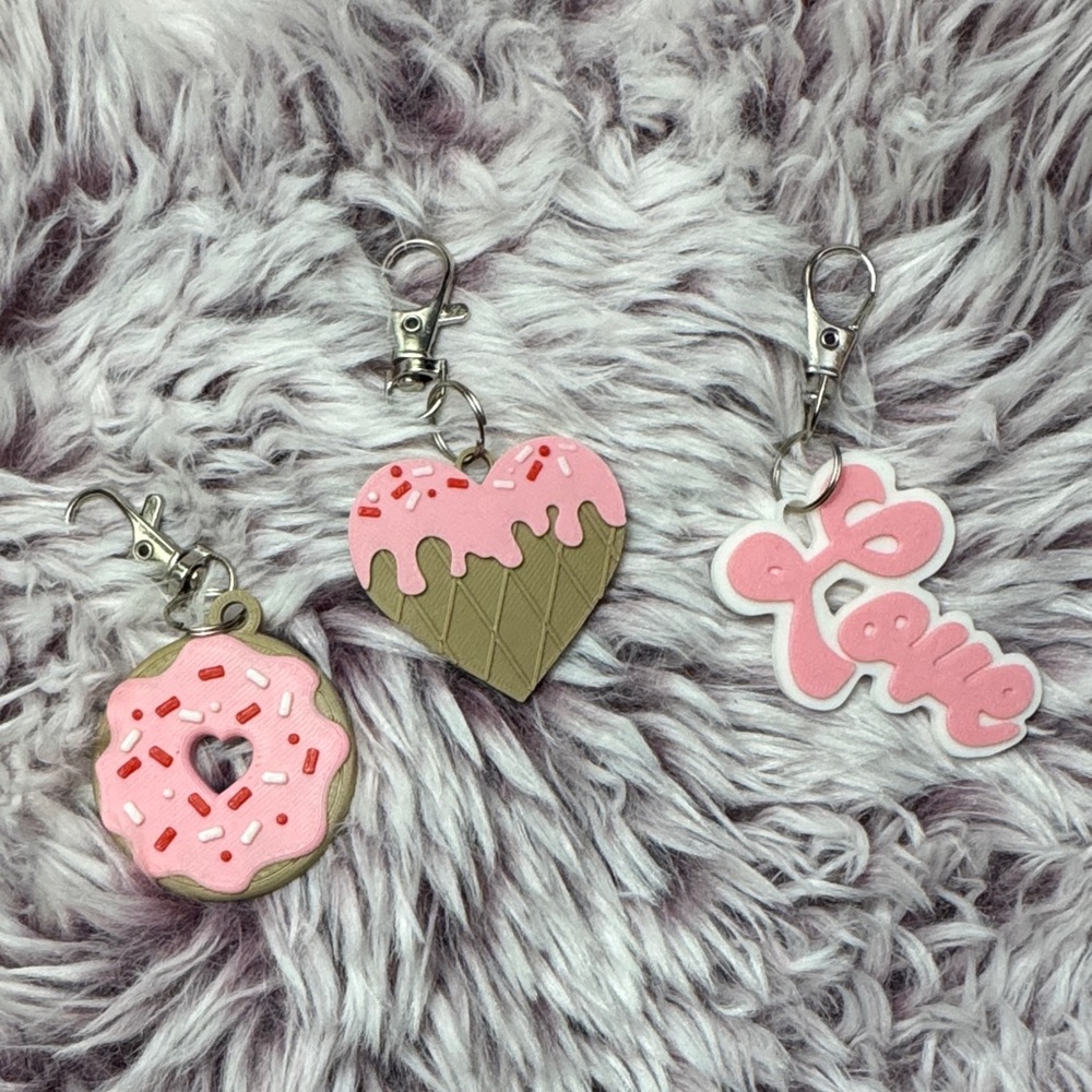 Pink Keychain Set
